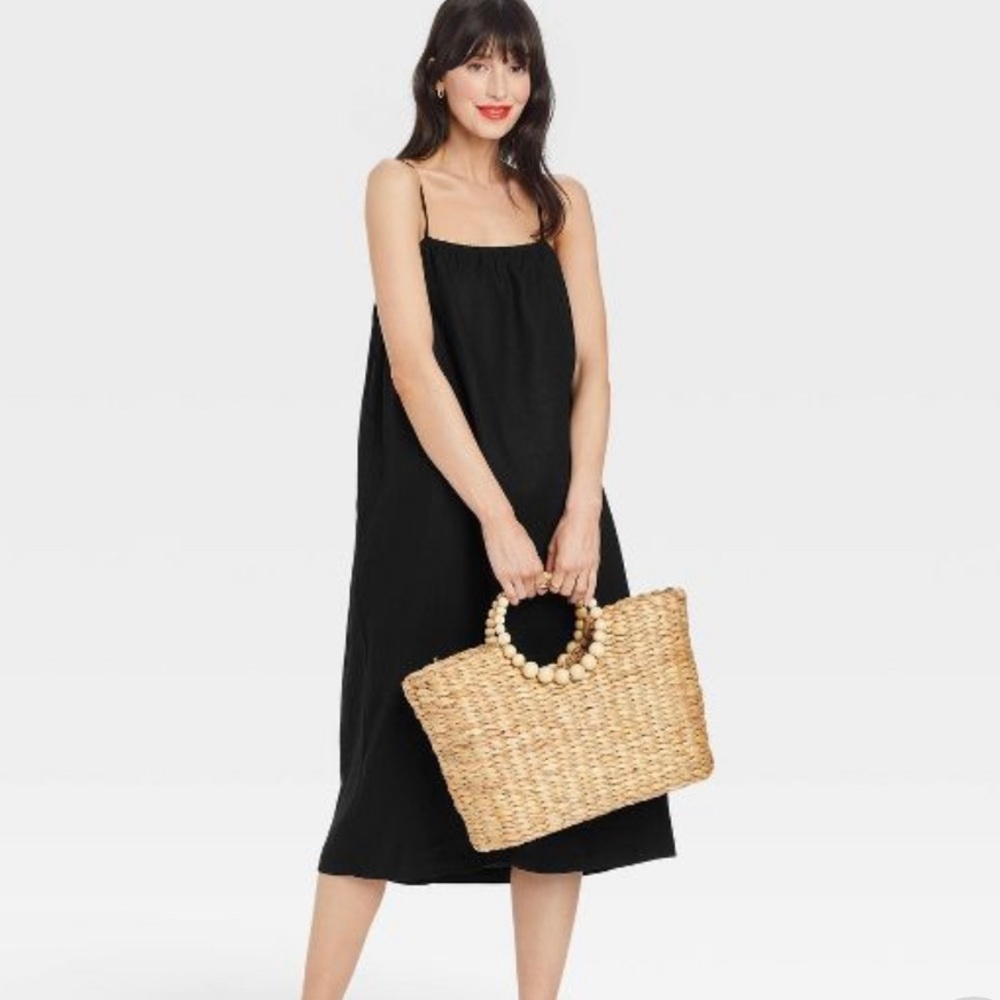 Easy linen tank dress. A new day